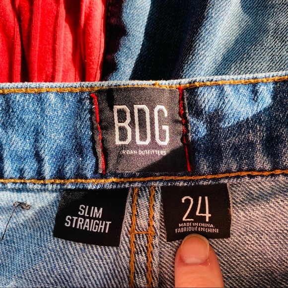 BDG by Urban Outfitters Slim Straight High-Rise Jeans Sz 24 - Picture 6 of 10